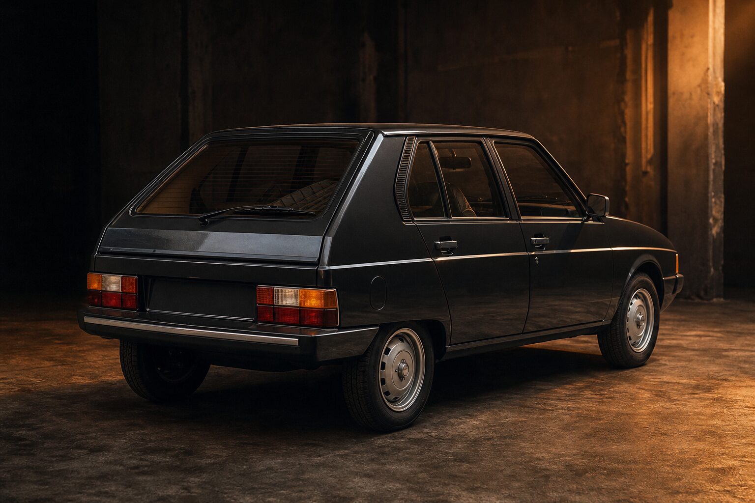 Citroën Visa trois quarts arrière design rétro vintage