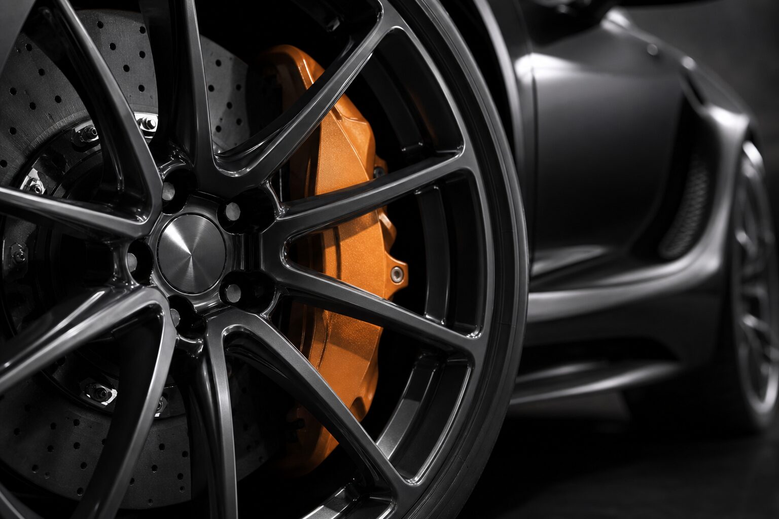 Jante alliage et étrier frein Lexus LFA détail premium
