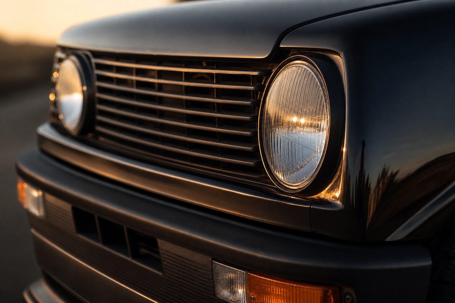 Phares ronds calandre Renault 5 Alpine vintage