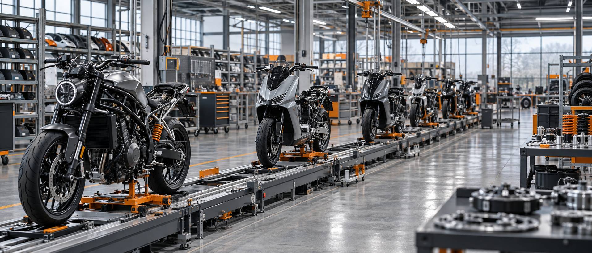 Illustration éditoriale du sujet : Covid-19 : les inquiétudes grandissent au sein de l'industrie italienne de la moto