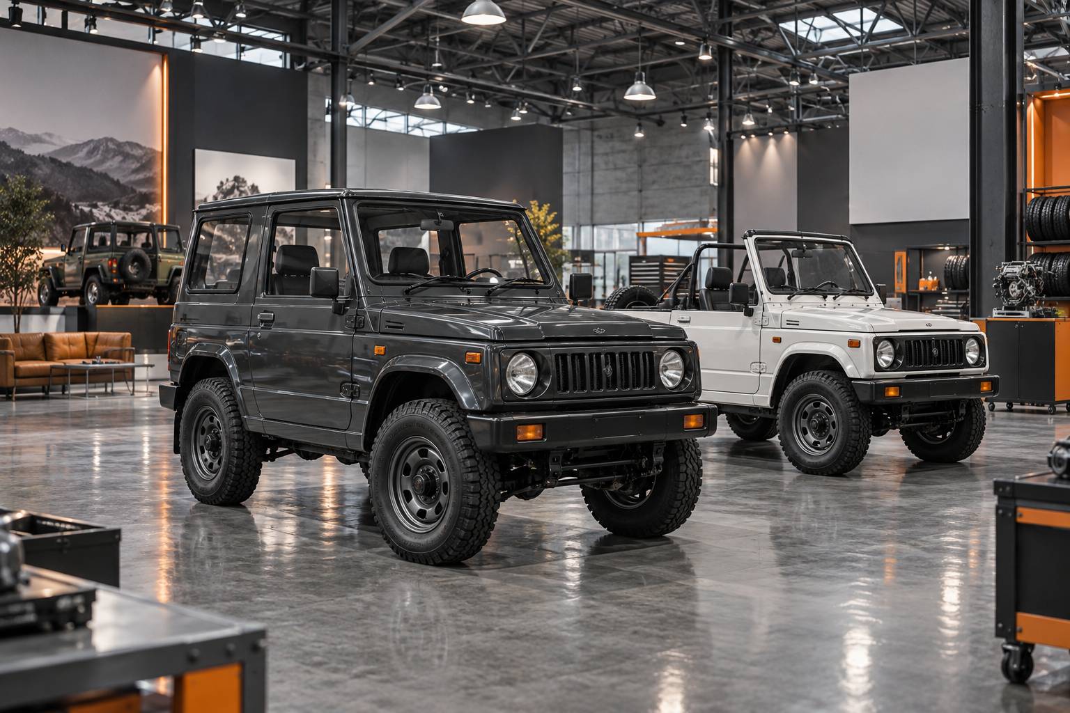 Illustration éditoriale du sujet : Un Suzuki Jimny d'époque à prix surprenant, presque au niveau des modèles récents ! - Rétromobile 2026 : découvrez en vidéo les meilleures affair